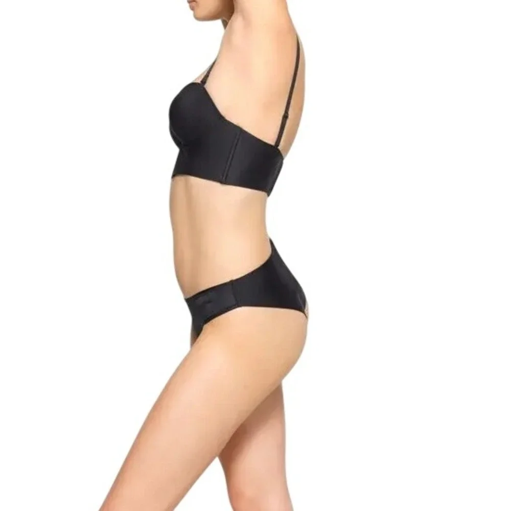 Skims Deep Plunge Shapewear Plunge Bra BR-BAN-2958 Onyx Black Medium
